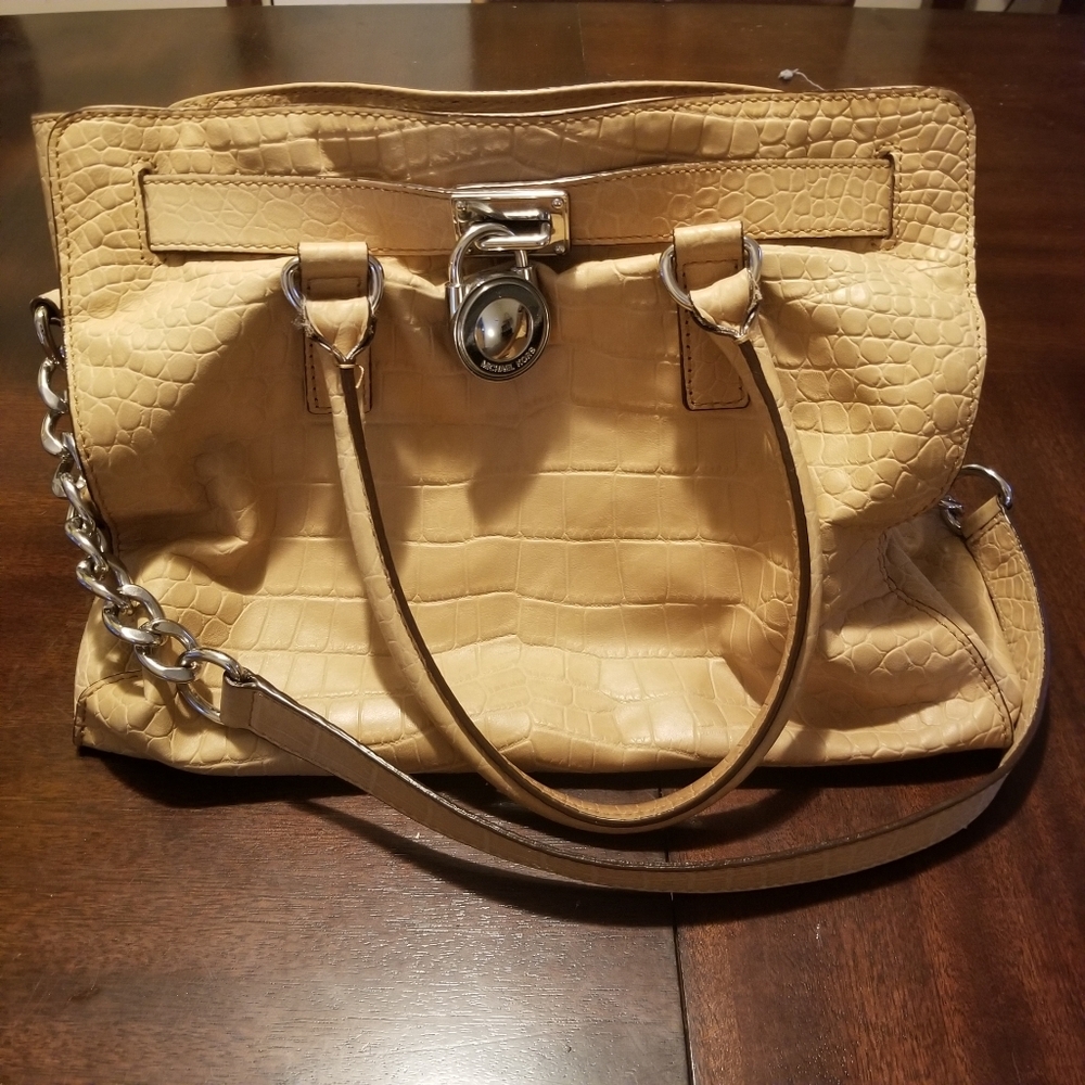 Michael Kors Hamilton Embossed leather Handbag